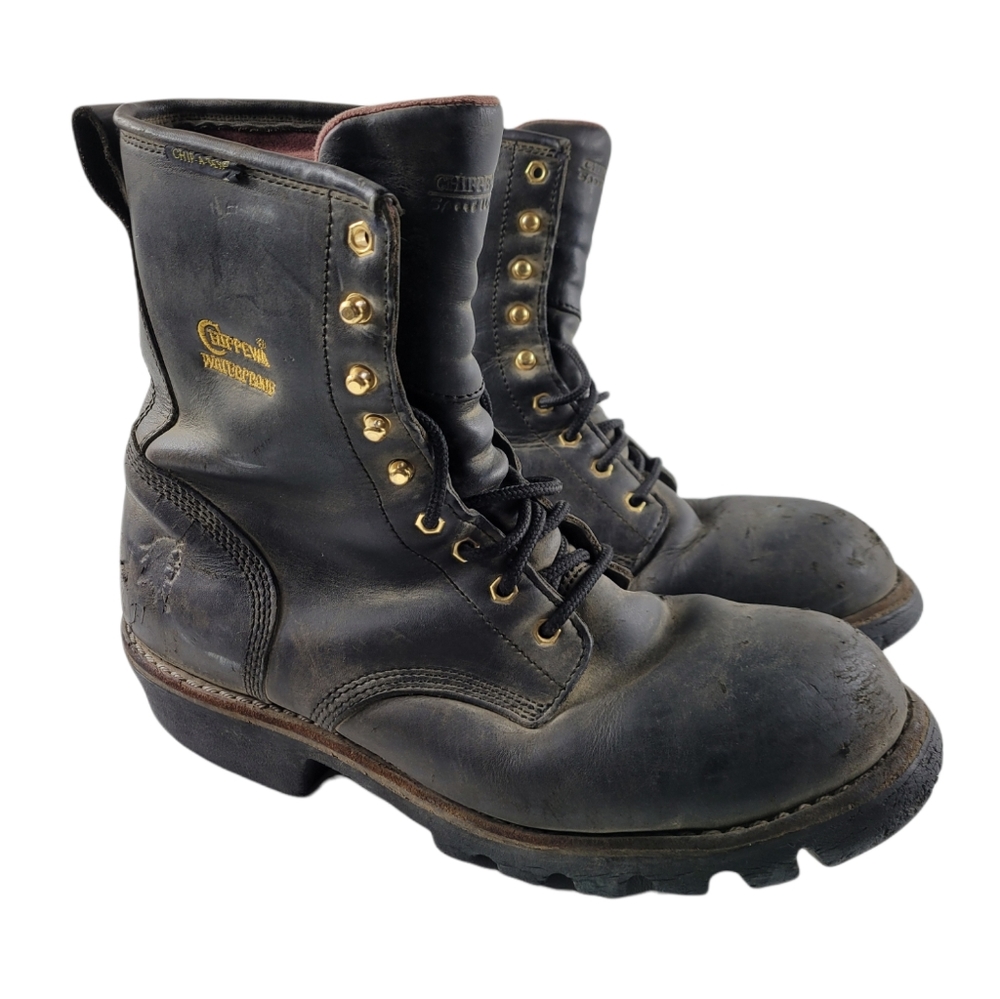 Chippewa Steel Toe Logger Lineman Boots